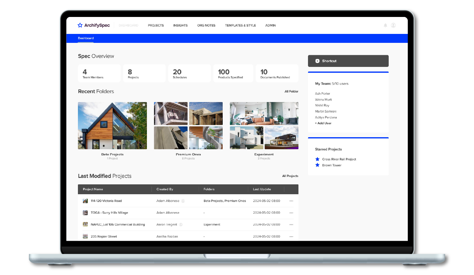 Screen Capture Laptop ArchifySpec