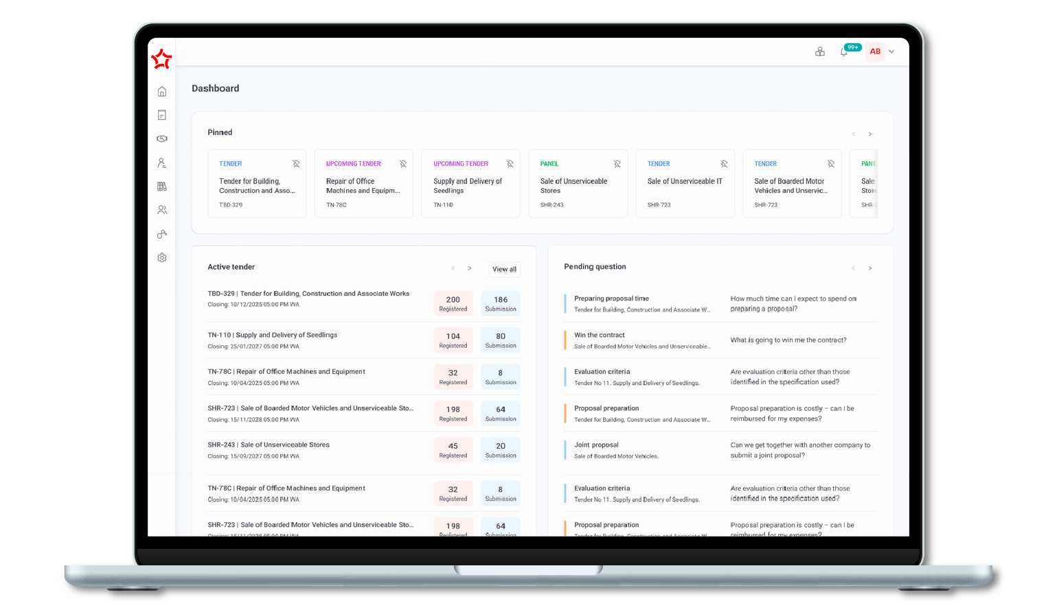 Screen Capture Laptop eProcure